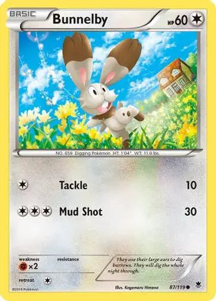 Bunnelby 087 XY Phantom Forces - Common
