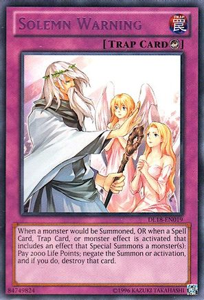 Solemn Warning (Purple) (DL18-EN019) - Duelist League Promo Unlimited Duelist League Promo Yugioh Single Squirtle Squad Card Shop.