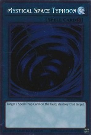 Mystical Space Typhoon (NKRT-EN040) - Noble Knights of the Round Table Box Set Limited Noble Knights of the Round Table Box Set Yugioh Single Squirtle Squad Card Shop.