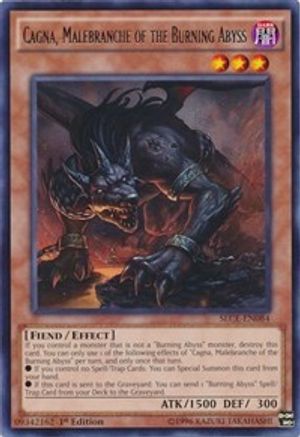Cagna, Malebranche of the Burning Abyss (SECE-EN084) - Secrets of Eternity 1st Edition Secrets of Eternity Yugioh Single Squirtle Squad Card Shop.