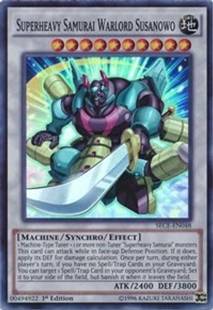 Superheavy Samurai Warlord Susanowo (SECE-EN048) - Secrets of Eternity Unlimited Secrets of Eternity Yugioh Single Squirtle Squad Card Shop.