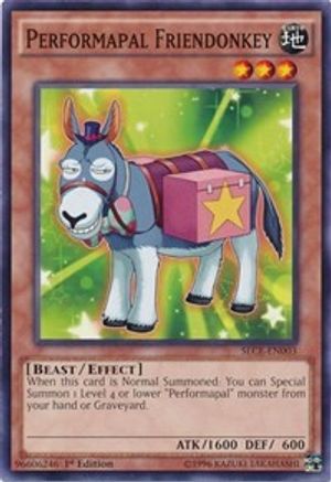Performapal Friendonkey (SECE-EN003) - Secrets of Eternity Unlimited Secrets of Eternity Yugioh Single Squirtle Squad Card Shop.