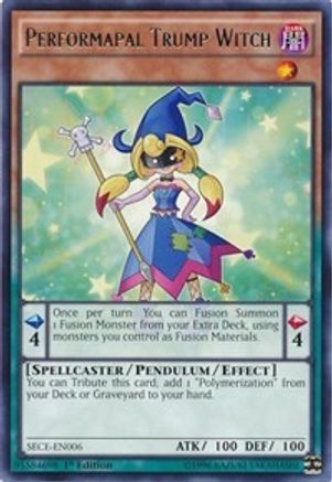 Performapal Trump Witch (SECE-EN006) - Secrets of Eternity Unlimited Secrets of Eternity Yugioh Single Squirtle Squad Card Shop.