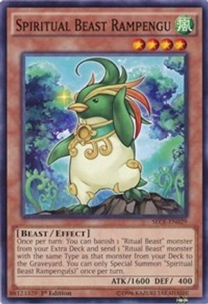 Spiritual Beast Rampengu (SECE-EN029) - Secrets of Eternity Unlimited Secrets of Eternity Yugioh Single Squirtle Squad Card Shop.