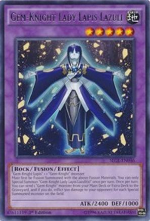 Gem-Knight Lady Lapis Lazuli (SECE-EN046) - Secrets of Eternity 1st Edition Secrets of Eternity Yugioh Single Squirtle Squad Card Shop.