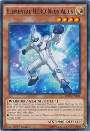Elemental HERO Neos Alius (SDHS-EN008) - Structure Deck: HERO Strike Unlimited Structure Deck: HERO Strike Yugioh Single Squirtle Squad Card Shop.