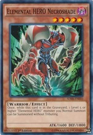 Elemental HERO Necroshade (SDHS-EN010) - Structure Deck: HERO Strike Unlimited Structure Deck: HERO Strike Yugioh Single Squirtle Squad Card Shop.