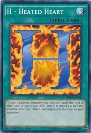 H - Heated Heart (SDHS-EN028) - Structure Deck: HERO Strike Unlimited Structure Deck: HERO Strike Yugioh Single Squirtle Squad Card Shop.
