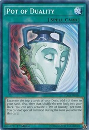 Pot of Duality (SDHS-EN034) - Structure Deck: HERO Strike Unlimited Structure Deck: HERO Strike Yugioh Single Squirtle Squad Card Shop.