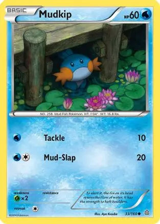 Mudkip 033 - Reverse Holofoil XY Primal Clash - Common