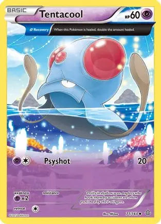Tentacool (Alpha) 071 - Reverse Holofoil XY Primal Clash - Uncommon