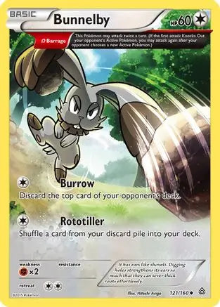 Bunnelby (Omega) 121 XY Primal Clash - Uncommon XY - Primal Clash Pokemon Single Squirtle Squad Card Shop.