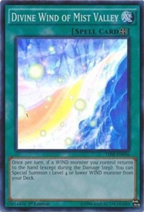 Divine Wind of Mist Valley (THSF-EN056) - The Secret Forces Unlimited The Secret Forces Yugioh Single Squirtle Squad Card Shop.
