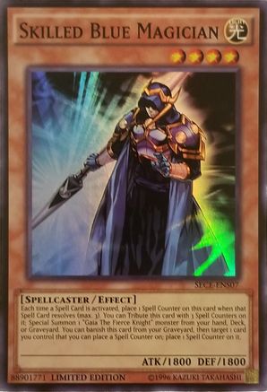 Skilled Blue Magician (SE) (SECE-ENS07) - Secrets of Eternity Limited Secrets of Eternity Yugioh Single Squirtle Squad Card Shop.