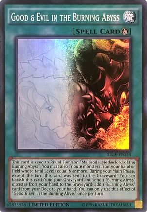 Good & Evil in the Burning Abyss (SE) (SECE-ENS14) - Secrets of Eternity Limited Secrets of Eternity Yugioh Single Squirtle Squad Card Shop.
