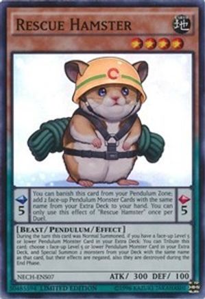 Rescue Hamster (SE) (NECH-ENS07) - The New Challengers Limited The New Challengers Yugioh Single Squirtle Squad Card Shop.