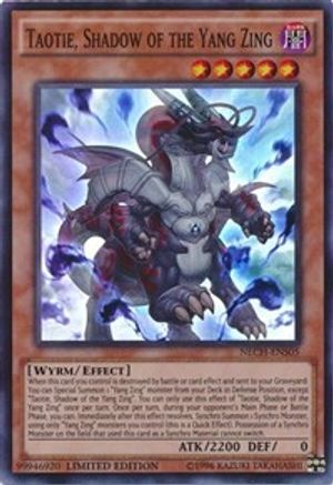 Taotie, Shadow of the Yang Zing (SE) (NECH-ENS05) - The New Challengers Limited The New Challengers Yugioh Single Squirtle Squad Card Shop.