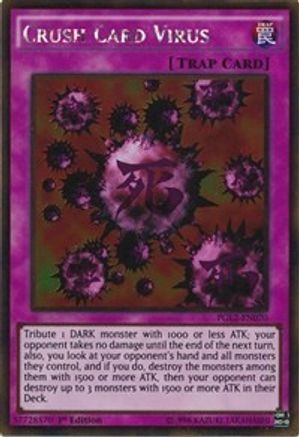 Crush Card Virus (PGL2-EN070) - Premium Gold: Return of the Bling Unlimited Premium Gold: Return of the Bling Yugioh Single Squirtle Squad Card Shop.