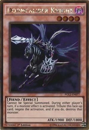 Doomcaliber Knight (PGL2-EN077) - Premium Gold: Return of the Bling 1st Edition Premium Gold: Return of the Bling Yugioh Single Squirtle Squad Card Shop.