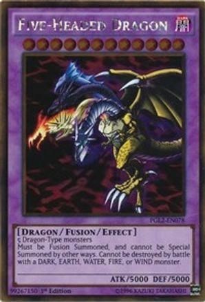 Five-Headed Dragon (PGL2-EN078) - Premium Gold: Return of the Bling Unlimited Premium Gold: Return of the Bling Yugioh Single Squirtle Squad Card Shop.