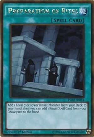 Preparation of Rites (PGL2-EN054) - Premium Gold: Return of the Bling Unlimited Premium Gold: Return of the Bling Yugioh Single Squirtle Squad Card Shop.