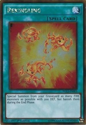 Rekindling (PGL2-EN053) - Premium Gold: Return of the Bling 1st Edition Premium Gold: Return of the Bling Yugioh Single Squirtle Squad Card Shop.