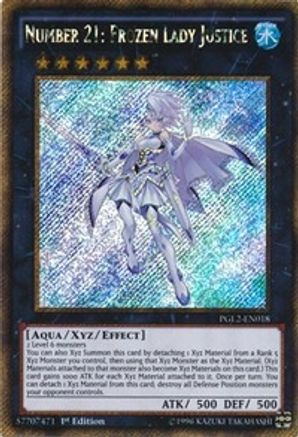 Number 21: Frozen Lady Justice (PGL2-EN018) - Premium Gold: Return of the Bling Unlimited Premium Gold: Return of the Bling Yugioh Single Squirtle Squad Card Shop.