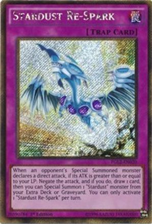Stardust Re-Spark (PGL2-EN020) - Premium Gold: Return of the Bling Unlimited Premium Gold: Return of the Bling Yugioh Single Squirtle Squad Card Shop.