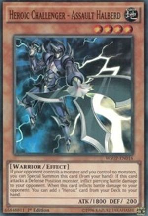 Heroic Challenger - Assault Halberd (WSUP-EN016) - World Superstars 1st Edition World Superstars Yugioh Single Squirtle Squad Card Shop.
