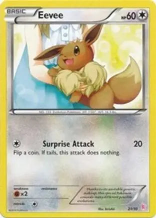 Eevee (21) XY Trainer Kit Sylveon & Noivern - Common XY Trainer Kit: Sylveon & Noivern Pokemon Single Squirtle Squad Card Shop.