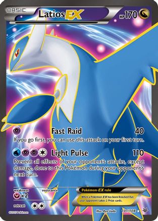 Latios EX (101 Full Art) (101 Full Art) 101/108 - Holofoil XY Roaring Skies - Ultra Rare XY - Roaring Skies Pokemon Single Squirtle Squad Card Shop.