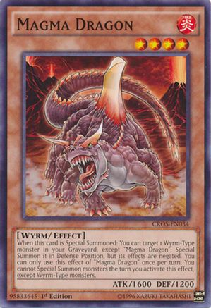Magma Dragon (CROS-EN034) - Crossed Souls Unlimited Crossed Souls Yugioh Single Squirtle Squad Card Shop.