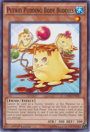 Putrid Pudding Body Buddies (CROS-EN037) - Crossed Souls 1st Edition Crossed Souls Yugioh Single Squirtle Squad Card Shop.