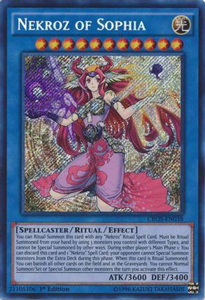 Nekroz of Sophia (CROS-EN038) - Crossed Souls 1st Edition Crossed Souls Yugioh Single Squirtle Squad Card Shop.