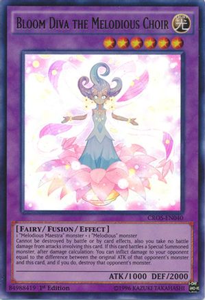Bloom Diva the Melodious Choir (CROS-EN040) - Crossed Souls 1st Edition Crossed Souls Yugioh Single Squirtle Squad Card Shop.