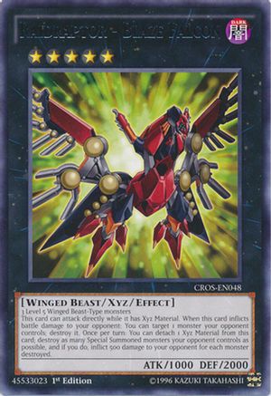 Raidraptor - Blaze Falcon (CROS-EN048) - Crossed Souls Unlimited Crossed Souls Yugioh Single Squirtle Squad Card Shop.