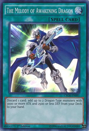 The Melody of Awakening Dragon (CROS-EN091) - Crossed Souls 1st Edition Crossed Souls Yugioh Single Squirtle Squad Card Shop.