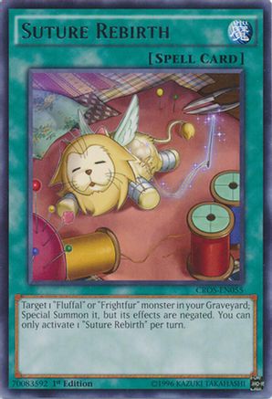 Suture Rebirth (CROS-EN055) - Crossed Souls Unlimited Crossed Souls Yugioh Single Squirtle Squad Card Shop.