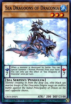 Sea Dragoons of Draconia (CROS-ENSP1) (CROS-ENSP1) - Crossed Souls Limited Crossed Souls Yugioh Single Squirtle Squad Card Shop.
