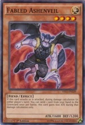 Fabled Ashenveil (YS15-ENL09) - Starter Deck: Dark Legion 1st Edition Starter Deck: Dark Legion Yugioh Single Squirtle Squad Card Shop.