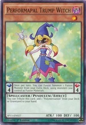 Performapal Trump Witch (SP15-EN027) - Star Pack ARC-V 1st Edition Star Pack ARC-V Yugioh Single Squirtle Squad Card Shop.