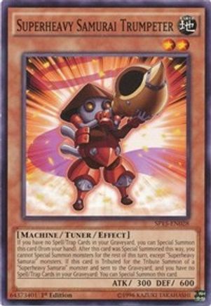 Superheavy Samurai Trumpeter (SP15-EN028) - Star Pack ARC-V 1st Edition Star Pack ARC-V Yugioh Single Squirtle Squad Card Shop.