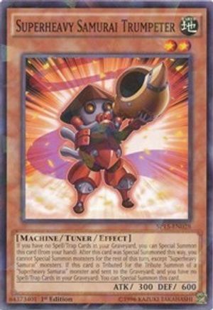 Superheavy Samurai Trumpeter (Shatterfoil) (SP15-EN028) - Star Pack ARC-V 1st Edition Star Pack ARC-V Yugioh Single Squirtle Squad Card Shop.