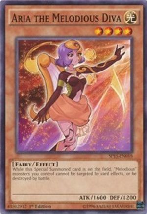 Aria the Melodious Diva (SP15-EN018) - Star Pack ARC-V 1st Edition Star Pack ARC-V Yugioh Single Squirtle Squad Card Shop.