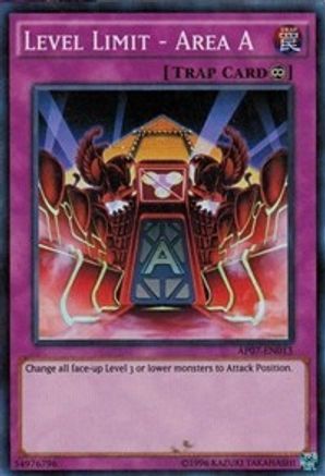 Level Limit - Area A (AP07-EN013) - Astral Pack 7 Unlimited Astral Pack 7 Yugioh Single Squirtle Squad Card Shop.