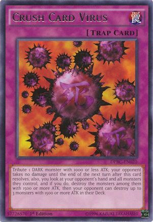 Crush Card Virus (DPBC-EN020) - Duelist Pack: Battle City 1st Edition Duelist Pack: Battle City Yugioh Single Squirtle Squad Card Shop.