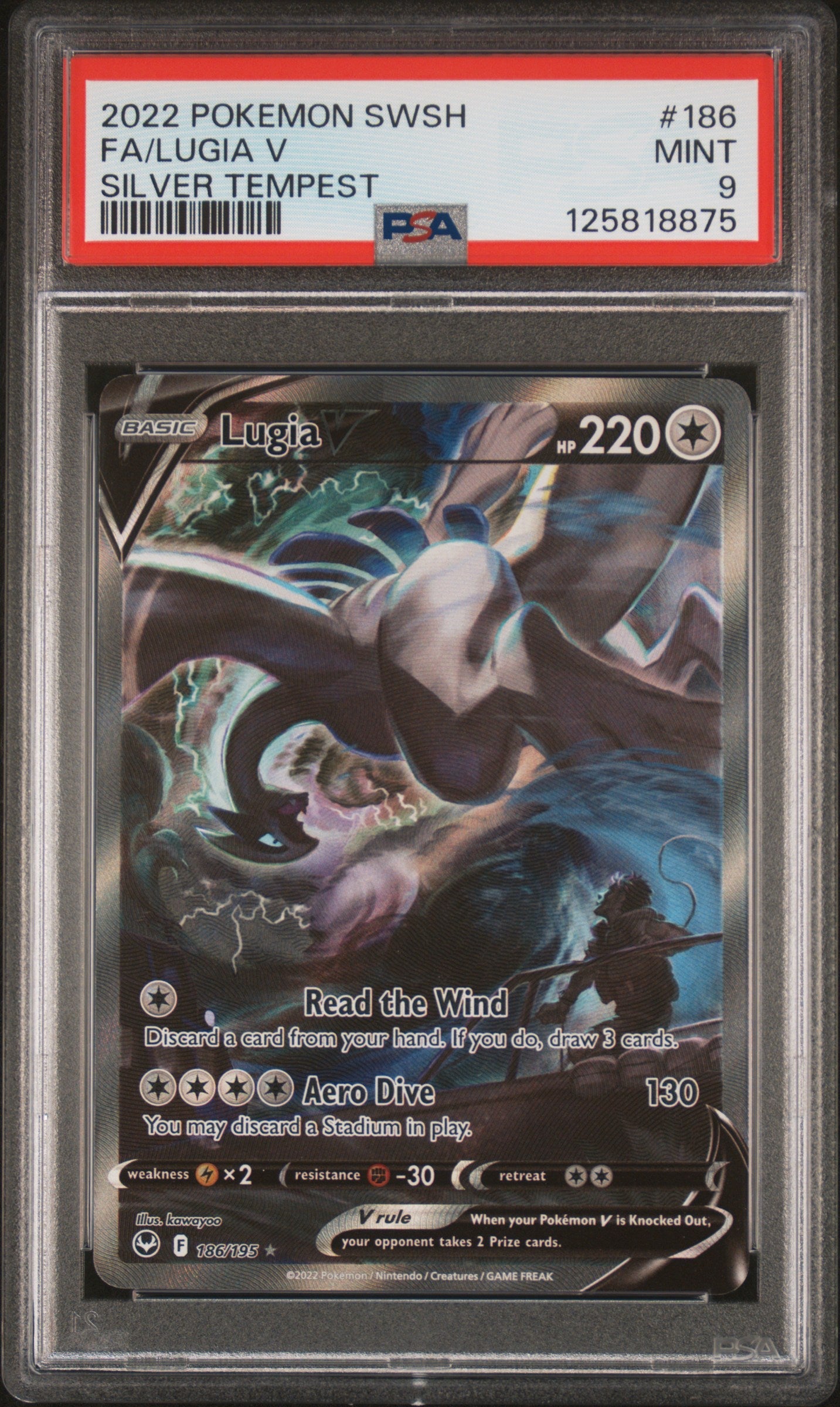 Pokémon TCG - Lugia V 186/195 - Silver Tempest - Full Art - PSA 9 Mint Squirtle Squad Card Shop. Squirtle Squad Card Shop.