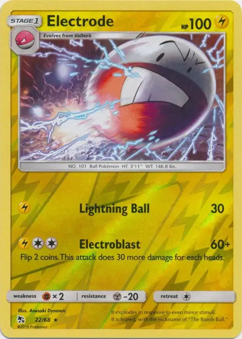 Electrode 022/68 - Reverse Holofoil Hidden Fates - Rare Hidden Fates Pokemon Single Squirtle Squad Card Shop.