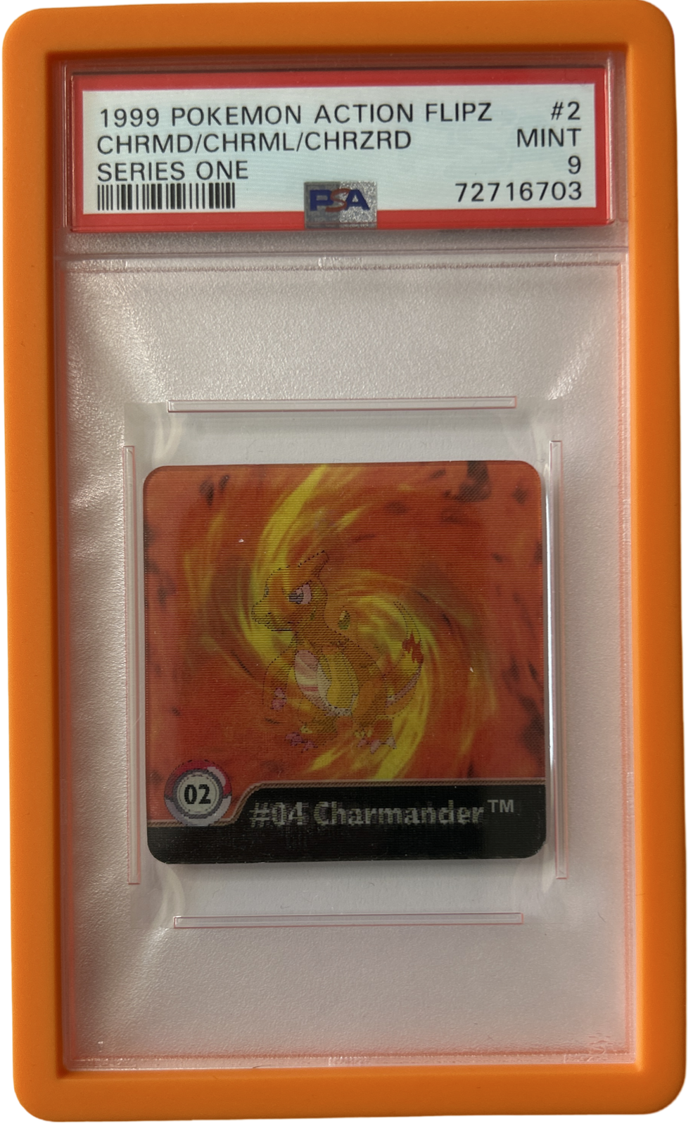 Pokemon - Action Flipz - Chamender - Charmeleon - Charizard 02 - PSA 9