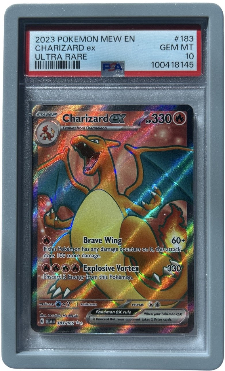 Pokemon - 151 - Charizard V 183/165 - PSA 10 - GREY GUARD